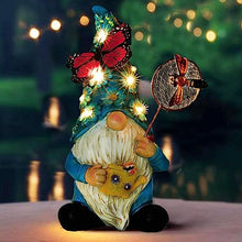 Load image into Gallery viewer, Foreby Solar Lighted Flower & Butterfly Garden Gnome