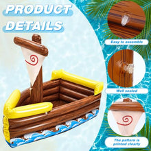 Load image into Gallery viewer, Inflatable Cooler Boat – Hawaiian Floating Drink Tub for Parties