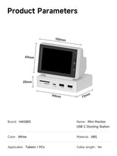 Load image into Gallery viewer, Mini Screen with USB C Hub - Gifteee Unique & Unusual gifts, Cool gift ideas