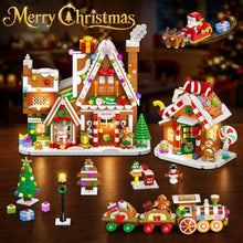 Load image into Gallery viewer, Christmas Village Advent Calendar – 24-Day Building Block Set with Lights