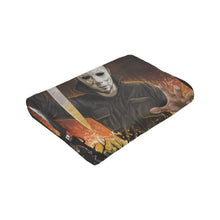 Load image into Gallery viewer, Horror Movie Flannel Throw Blanket (50" x 40") - Lightweight Halloween Decor