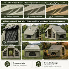 Load image into Gallery viewer, Inflatable Camping Tent – 4-6 Person Pop-Up Tent, No Poles