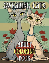 Load image into Gallery viewer, Swearing Cats Adult Coloring Book