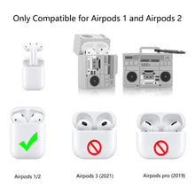 Load image into Gallery viewer, Cute Silicone Case for AirPods 1 & 2 with Keychain