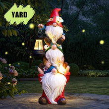 Load image into Gallery viewer, Solar Lighted Garden Gnome Statue – Outdoor Lawn & Yard Decor Sculpture