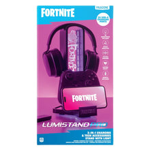 Load image into Gallery viewer, Officially Licensed Fortnite RGB Headphone Stand & Controller Holder