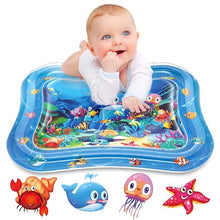 Load image into Gallery viewer, Baby Tummy Time Water Mat – Inflatable Sensory Play Mat