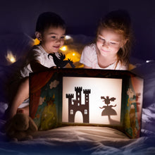 Load image into Gallery viewer, Shadow Puppet Theater – 32 Puppets + Story App (Ages 3–8)