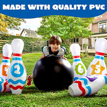 Load image into Gallery viewer, Giant Inflatable Bowling Set – Jumbo Party Game for Kids & Adults