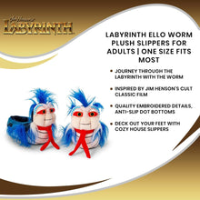 Load image into Gallery viewer, Labyrinth 'Ello Worm Plush Slippers | Cozy Novelty Indoor House Shoes