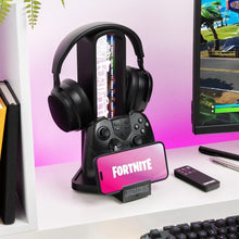 Load image into Gallery viewer, Officially Licensed Fortnite RGB Headphone Stand & Controller Holder