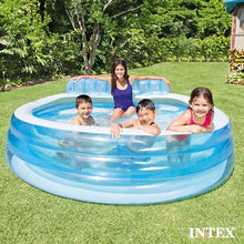 Load image into Gallery viewer, Intex Above-Ground Pool – Inflatable Family Pool with Bench