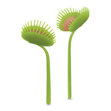 Load image into Gallery viewer, Venus Flytrap Bookmarks – Funny Silicone Page Markers (2-Pack)