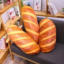 Load image into Gallery viewer, Giant 24-Inch French Bread Toast Plush Pillow – Soft 3D Food Cuddle Cushion