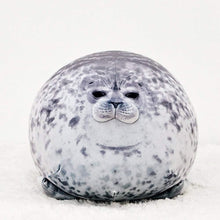 Load image into Gallery viewer, Squishy Chubby Seal Plush Pillow | Cute Stuffed Ocean Animal Cushion