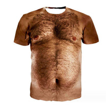 Load image into Gallery viewer, 3D Hairy Chest T-Shirt - Gifteee Unique & Unusual gifts, Cool gift ideas