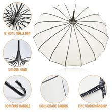 Load image into Gallery viewer, VIVI SKY Pagoda Umbrella – Vintage Charm Meets Functionality