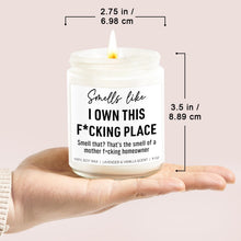 Load image into Gallery viewer, Funny Lavender & Vanilla Scented Soy Candle | 9oz Aromatherapy Gift