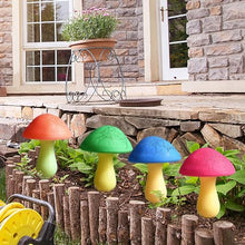 Load image into Gallery viewer, Viewpick 8-Pack Cracked Glass Solar Mushroom Lights – Multi-Color Outdoor Garden Gnome Friendly
