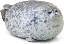 Load image into Gallery viewer, Squishy Chubby Seal Plush Pillow | Cute Stuffed Ocean Animal Cushion