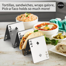 Load image into Gallery viewer, Pick-a-Taco Card-Style Taco Holders (2 Pack)