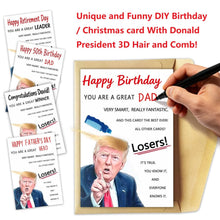 Load image into Gallery viewer, Funny Donald Trump 3D Hair Socks | Novelty Political Humor Gag Gift