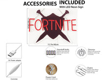 Load image into Gallery viewer, Fortnite Neon Sign Light - Gifteee Unique & Unusual gifts, Cool gift ideas