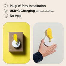 Load image into Gallery viewer, Birdie Indoor CO2 Air Quality Monitor (Yellow)