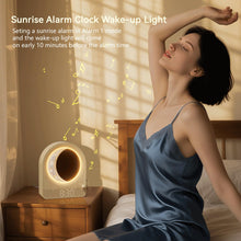 Load image into Gallery viewer, Sunrise Alarm Clock with Moon Lamp – Dual Alarms, 10 Sounds, Timer