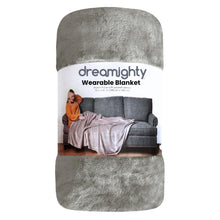Load image into Gallery viewer, Wearable Blanket with Sleeves – Light Gray