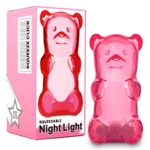 Load image into Gallery viewer, Squeezable Gummy Bear Night Light – Rechargeable (Pink)