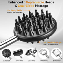 Load image into Gallery viewer, TUKUOS 5-in-1 Telescoping Multi-Head Back Scratcher Kit
