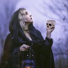 Load image into Gallery viewer, Skull-Shaped Resin Planter or Candy Bowl - Gothic Home Decor