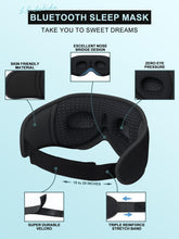 Load image into Gallery viewer, Bluetooth Sleep Mask with Ultra-Thin Speakers – 3D Eye Cover