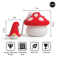Load image into Gallery viewer, Gnome and Mushroom Tea Infuser