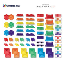 Load image into Gallery viewer, Magnetic Tile Set – Rainbow Mega Pack (212 Pieces)