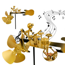 Load image into Gallery viewer, Wind-Powered Rock Band Drummer Wind Spinner