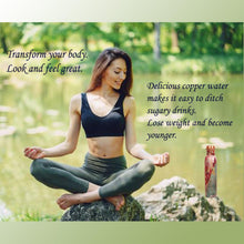 Load image into Gallery viewer, Designed Copper Water Bottle – Embrace Wellness and Sustainability