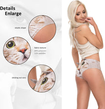 Load image into Gallery viewer, Cute Kitty Print Briefs – Soft Comfy Novelty Underwear