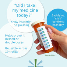 Load image into Gallery viewer, Pill Tracker Slider – Reusable Medication Reminder