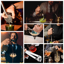 Load image into Gallery viewer, 12-Piece Cocktail Shaker Set with Bamboo Stand - Professional Bar Tools