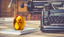 Load image into Gallery viewer, Amber Mosquito Resin Prop Paperweight – 3"