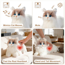 Load image into Gallery viewer, Interactive Robotic Cat – Realistic Plush Companion Pet