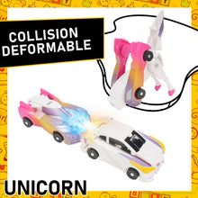 Load image into Gallery viewer, Car Collision Toy - Transforming to Unicorn - Gifteee Unique & Unusual gifts, Cool gift ideas