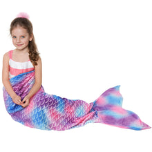 Load image into Gallery viewer, Mermaid Tail Blanket for Kids - Gifteee Unique & Unusual gifts, Cool gift ideas