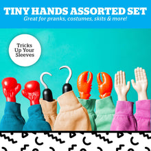 Load image into Gallery viewer, Tiny Hands on a Stick – Funny Costume & Prank Set (4-Pack)