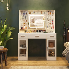 Load image into Gallery viewer, Fameill Makeup Vanity with Adjustable LED Lighting