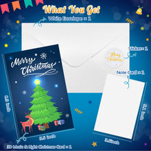 Load image into Gallery viewer, Musical Flashing 3D Christmas Card