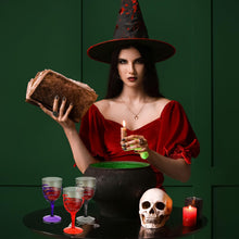 Load image into Gallery viewer, Set of 24 Skeleton Hand Goblets (12 oz) - Plastic Skull Wine Glasses