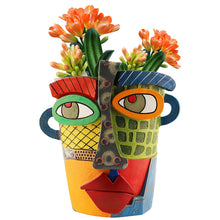 Load image into Gallery viewer, Abstract Face Planters Pots